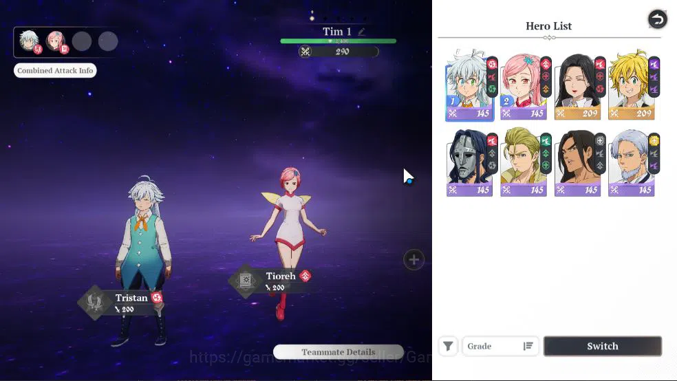 The Seven Deadly Sins: Origin Accounts [SEA] Lv 2 Fresh Starter |2 SSR | Meliodas, Guila  image 13