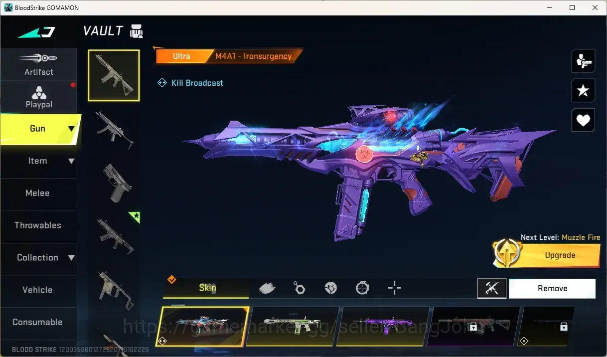Blood Strike Accounts Collab Skin ASIA | Eternal Striker: ZERO-Odashadow|1 Collab Gun|7 Ultra Gun|1 Ultra Striker|Check SS 1