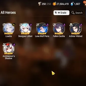 Epic Seven Accounts Starter Global UnVerif|New Era| 6 ML (Lisette,Arbiter Vildred,D Lilibet,Etc)+HARU+Art,A Ludwig,Etc|38K
