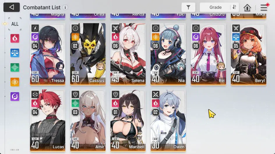 Chaos Zero Nightmare Accounts ASIA|Lv 51|11 SSR [Sereniel,Chizuru,Yuki,VeronicaM1,KayronM1,Etc]|13K Crystal+104 Rescue+21 4