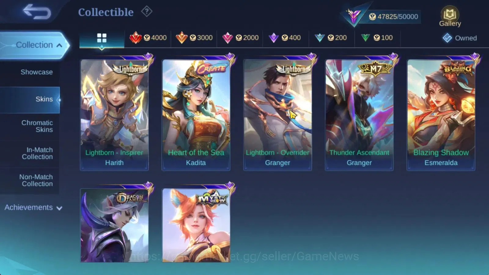 Mobile Legends: Bang Bang Accounts Hero 94|Skin 176|Prime Granger,KOF Karina,Annual L image 11
