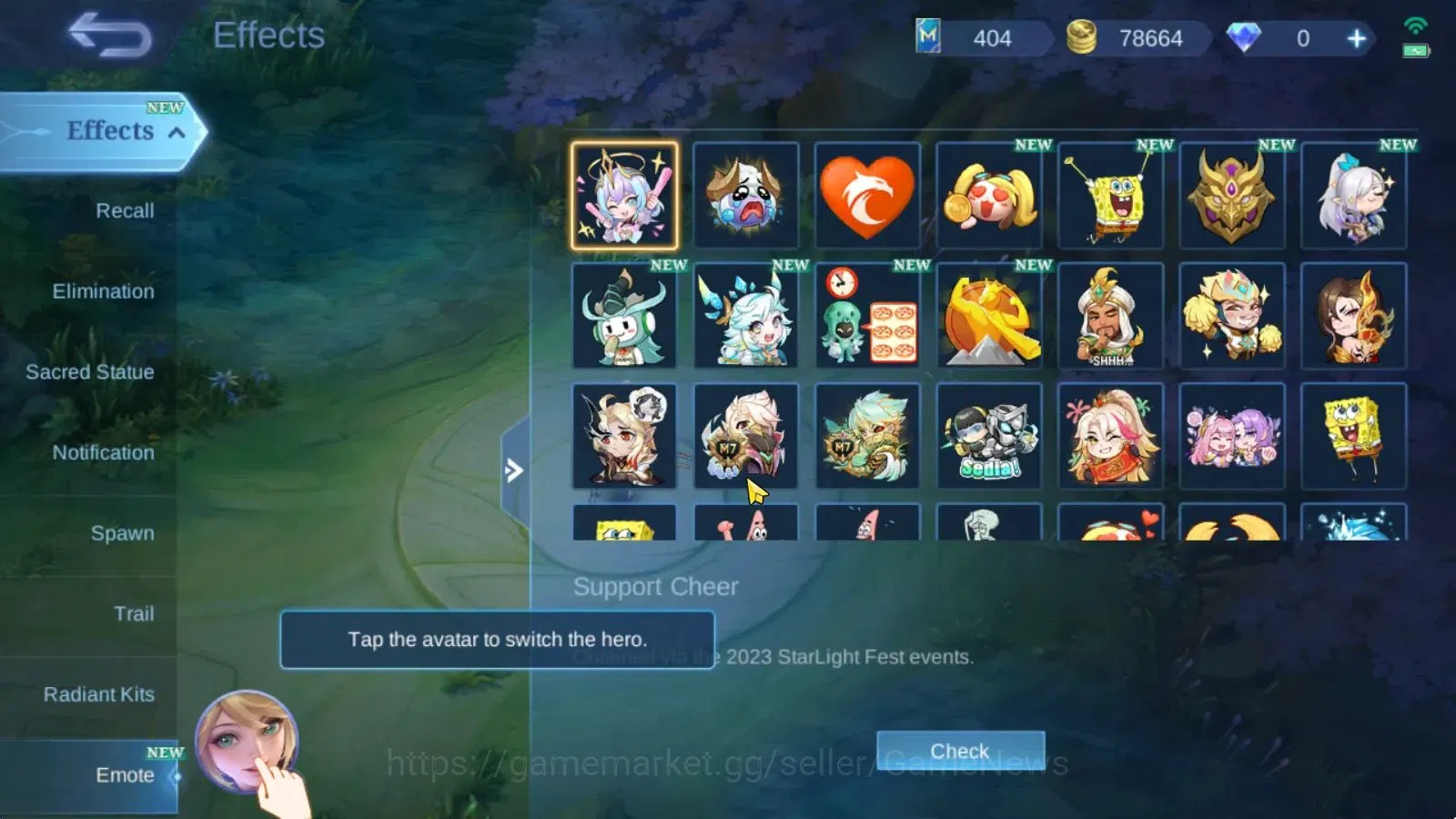 Mobile Legends: Bang Bang Accounts Hero 94|Skin 176|Prime Granger,KOF Karina,Annual L image 18