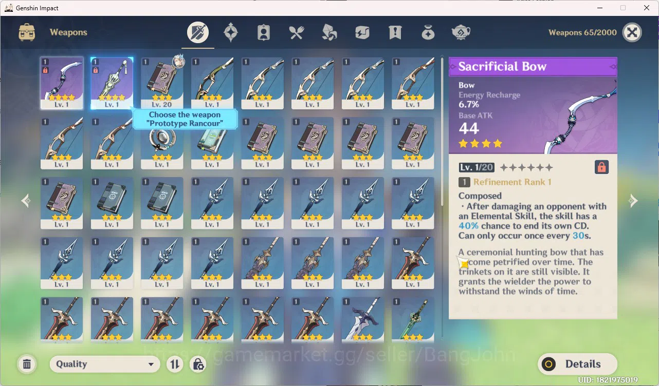 Genshin Impact Accounts Starter | ASIA | AR 10 | 1 Limit Neuvillette | Deh image 3