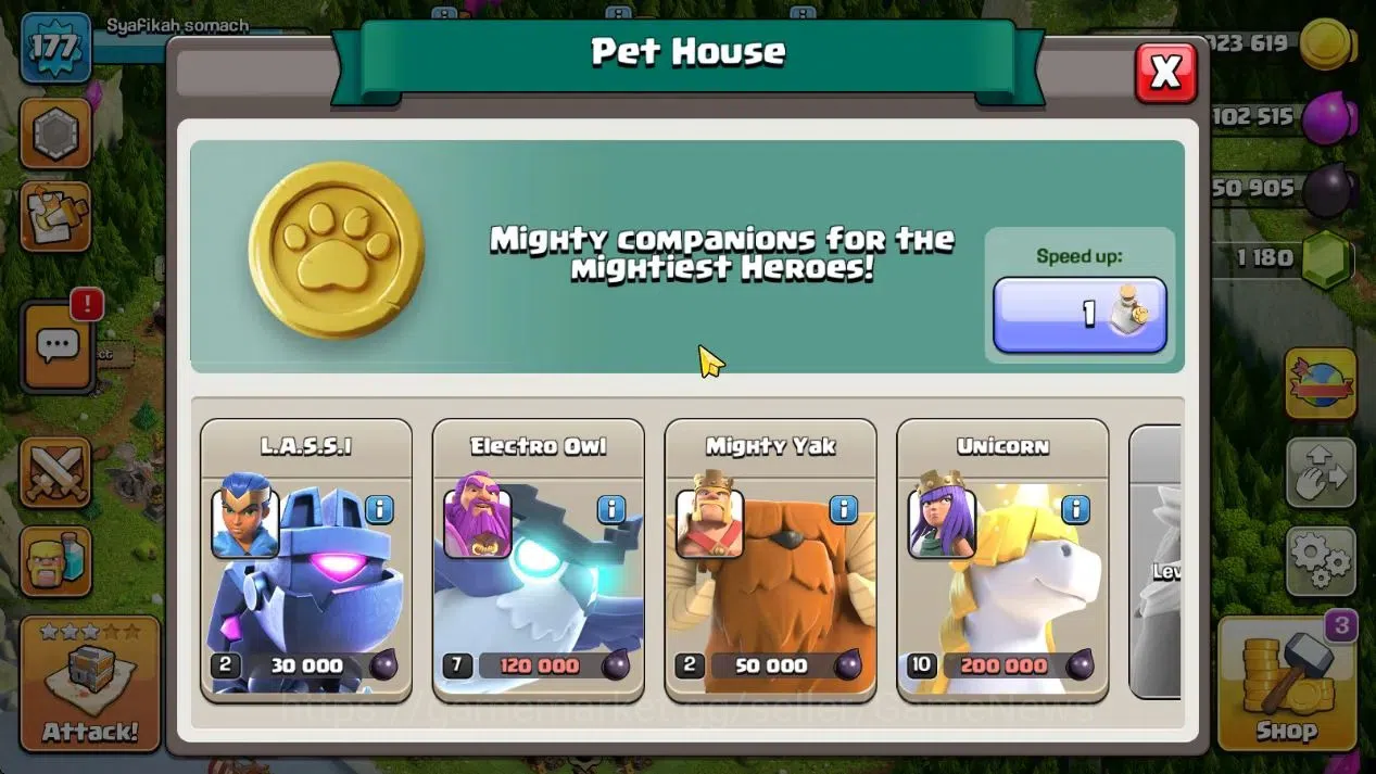 Clash of Clans Accounts High-End Lv 177|TH 15|HH 9|Limited Skin|BK 57,AQ 79,GW 60,MP 49,RC 28,DD 2|BM 28,BC 26|1187 Gems|CN 15