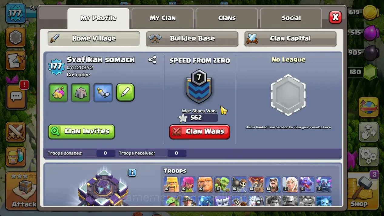 Clash of Clans Accounts High-End Lv 177|TH 15|HH 9|Limited Skin|BK 57,AQ 79,GW 60,MP 49,RC 28,DD 2|BM 28,BC 26|1187 Gems|CN 2