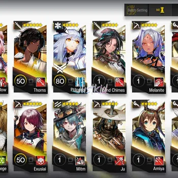 Arknights Accounts Starter ARKNIGHTS GLOBAL STARTER 8*6 , LIMITED SILVERASH ALTER , PRAMANIX