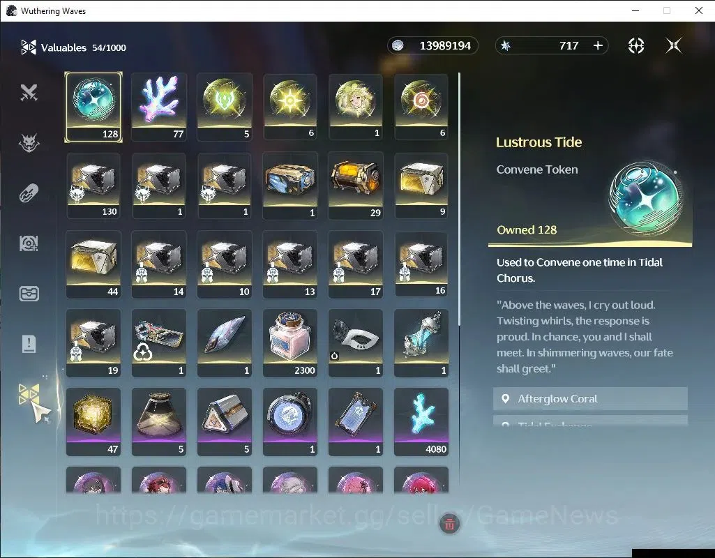 Wuthering Waves Accounts NA|UL 47|128 Lustrous+77 Coral| 1 Limited | [Hiyuk image 9