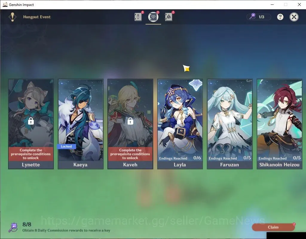 Genshin Impact Accounts ASIA |AR 56|6 Limited+2(*5Weapon)|Mavuika,Nefer,Ko image 13
