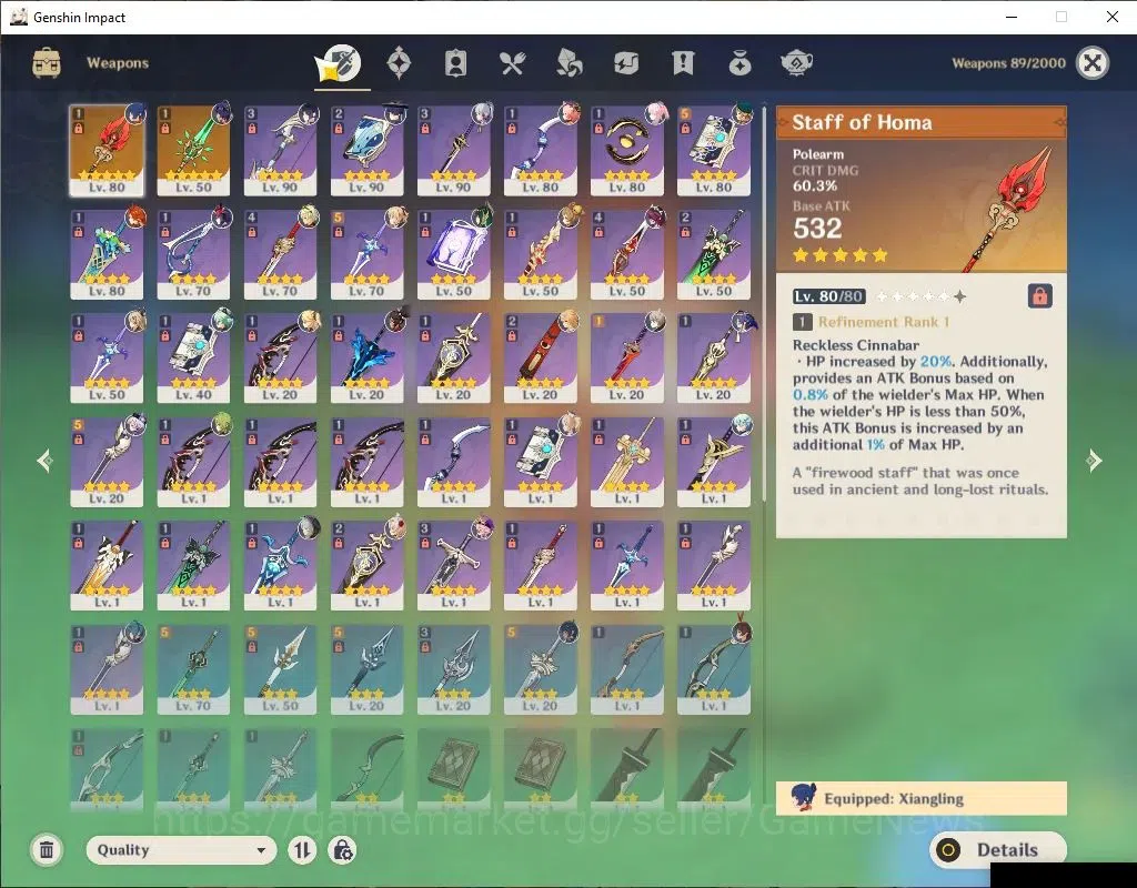 Genshin Impact Accounts ASIA |AR 56|6 Limited+2(*5Weapon)|Mavuika,Nefer,Ko image 5