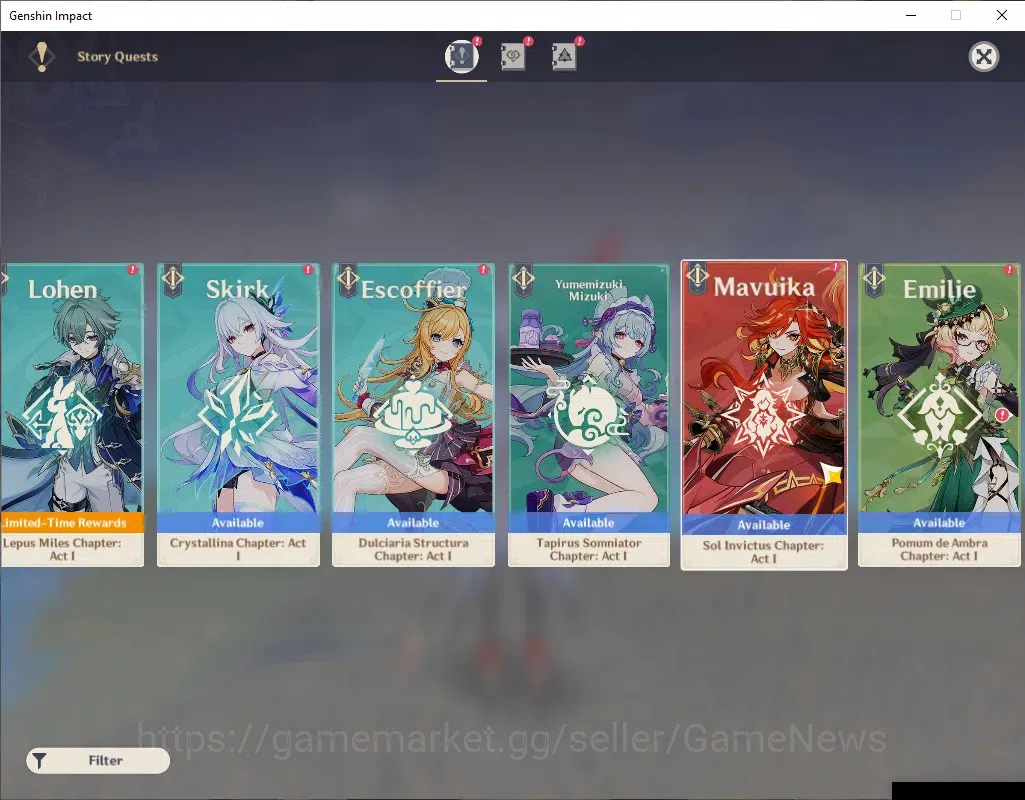 Genshin Impact Accounts ASIA|AR 56|4 Limited + 4 (*5 Weapon)|ArlecchinoC1+ image 18