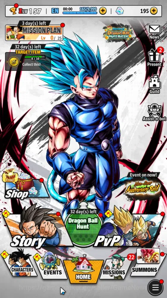 Dragon Ball Legends Accounts 352M TotalPower|LV157|4UL+1LR+8LL|SSG SS Gogeta,Om image 1