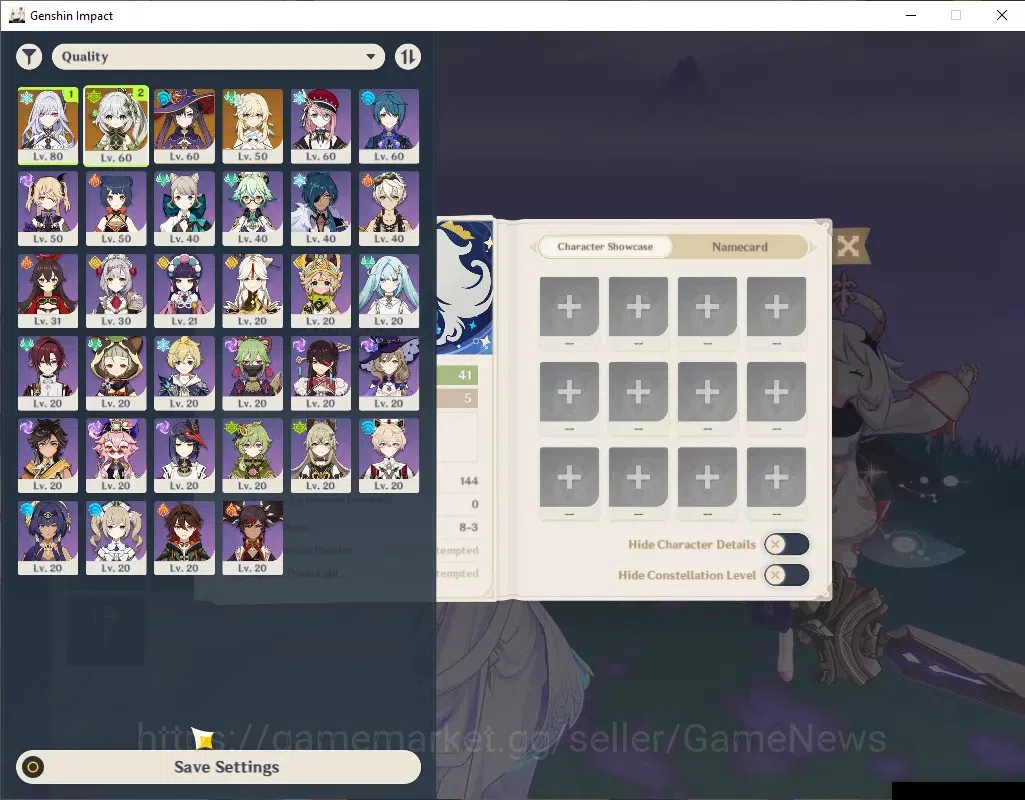 Genshin Impact Accounts ASIA | AR 41 | 2 Limited + 30 (*4Charater) | Skirk image 1