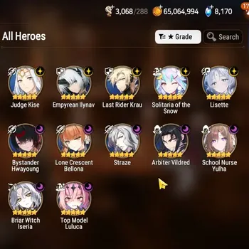 Epic Seven Accounts Limited Hero Global UnVerif|New Era|12 ML(Lisette,School Nurse Yulha,LC Belona,Etc)+7 Limit RGB,Etc|Poh