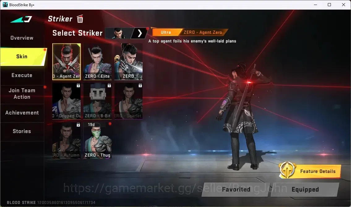 Blood Strike Accounts ASIA | 1 Limited Origin12-Playmaker | 1 TR:MCX|1 7 image 12