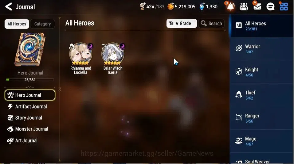 Epic Seven Accounts GLOBAL Unverif|New Era|2 ML(Rhianna&Luciella, DK S image 4