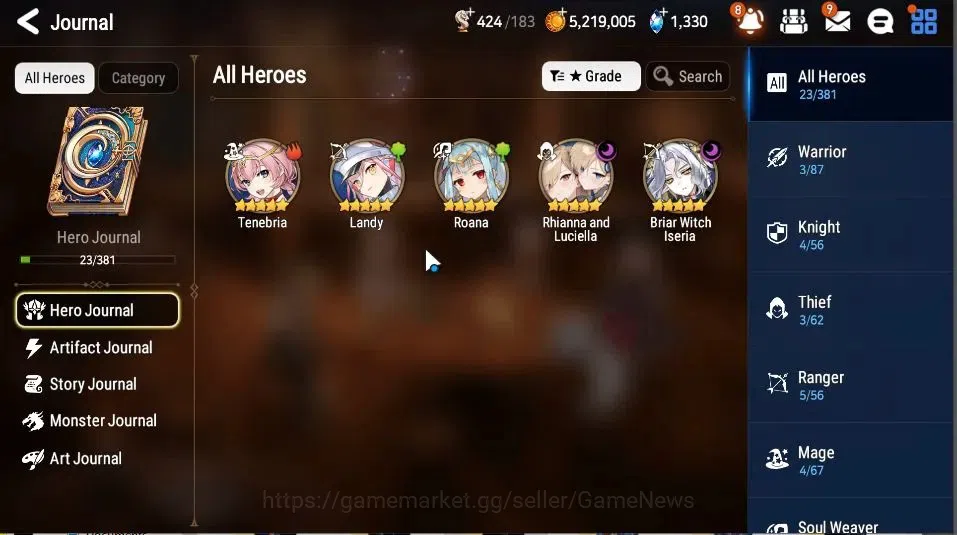 Epic Seven Accounts GLOBAL Unverif|New Era|2 ML(Rhianna&Luciella, DK S image 8