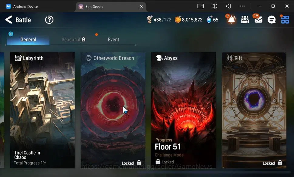 Epic Seven Accounts GLOBAL Unverif|New Era|3 ML (Abyssal Yufine,Straze image 15