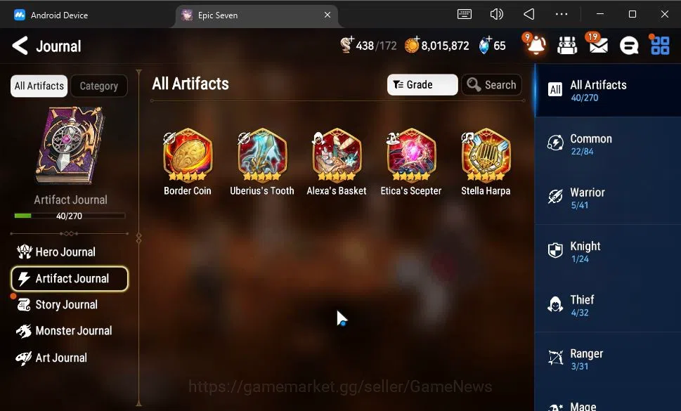 Epic Seven Accounts GLOBAL Unverif|New Era|3 ML (Abyssal Yufine,Straze image 7