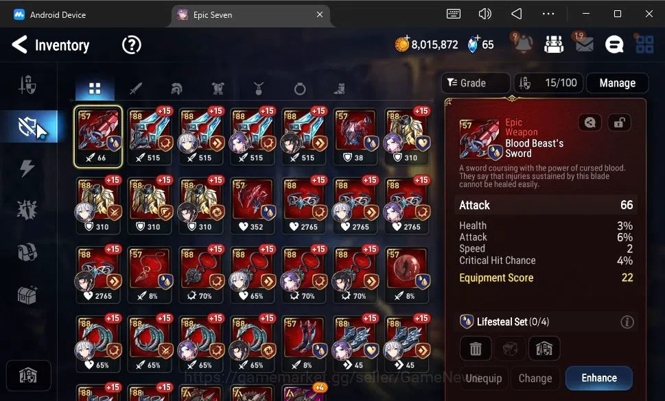 Epic Seven Accounts GLOBAL Unverif|New Era|3 ML (Abyssal Yufine,Straze image 9