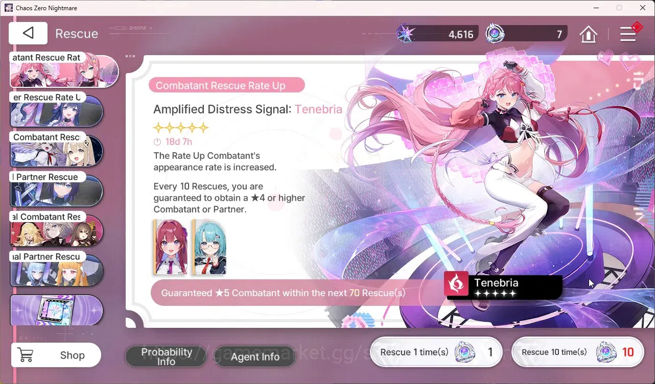 Chaos Zero Nightmare Accounts Asia | Lvl 26 | 2 SSR | Renoa | Magna | Crystal 4, image 3