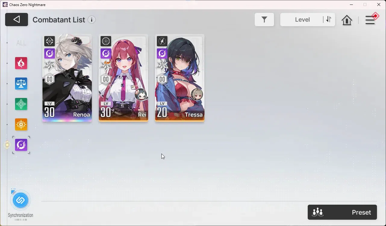 Chaos Zero Nightmare Accounts Asia | Lvl 26 | 2 SSR | Renoa | Magna | Crystal 4, image 4
