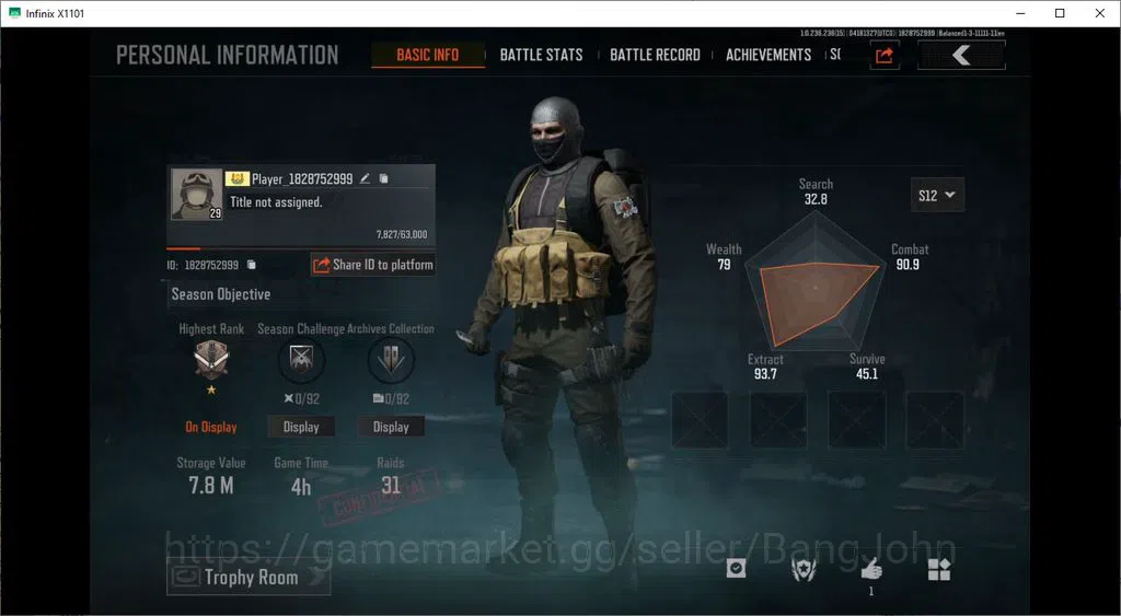 Arena Breakout Accounts MOBILE|LVL30 SV 7,8 M|CV 4,8 M|SK WEAPON SS AX50 , image 11