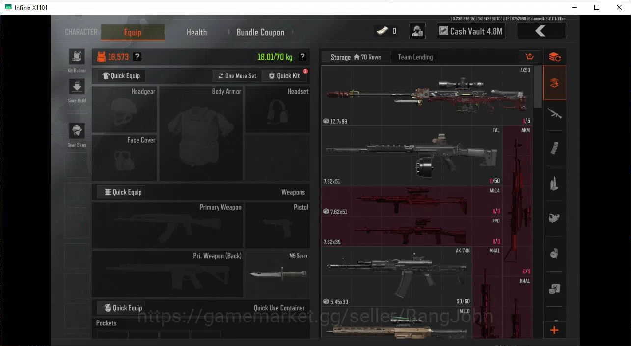 Arena Breakout Accounts MOBILE|LVL30 SV 7,8 M|CV 4,8 M|SK WEAPON SS AX50 , image 7