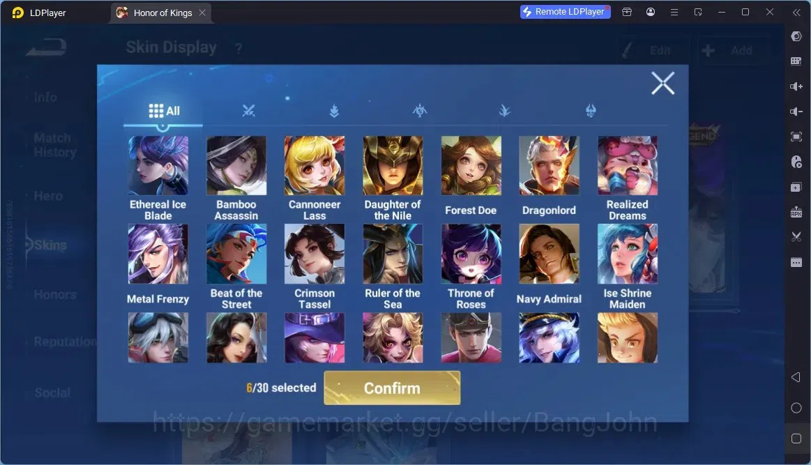 Honor of Kings Accounts Global |Precious Ultramen Mozi , LNY Da Qiao, Blea image 8