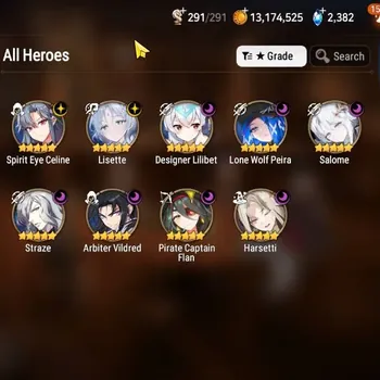 Epic Seven Accounts High-End GLOBAL UnVerif|NewEra|9 ML(Lisette,Har Setti,Salome,AB Vildred,etc)+Estelle,A Ludwig,TA