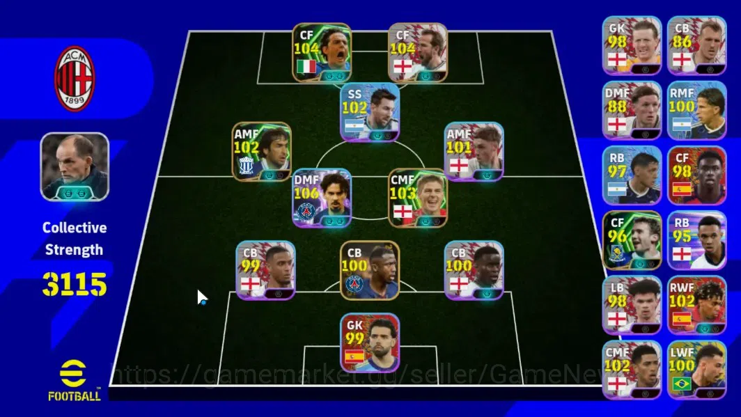 eFootball Accounts Android|Showtime Vitinha,Lionel Messi,Epic Filippo image 1