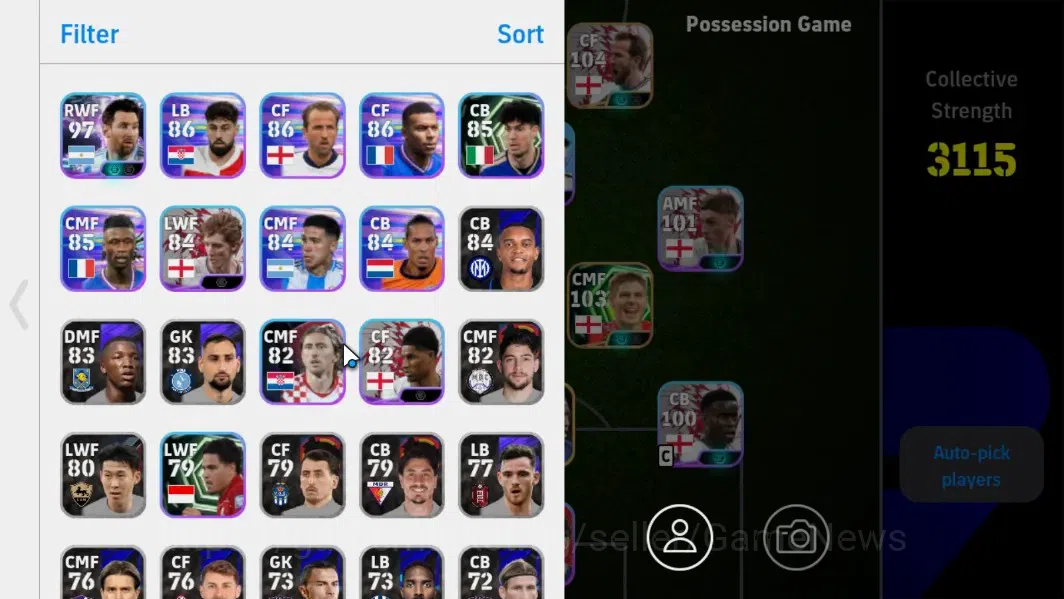 eFootball Accounts Android|Showtime Vitinha,Lionel Messi,Epic Filippo image 2
