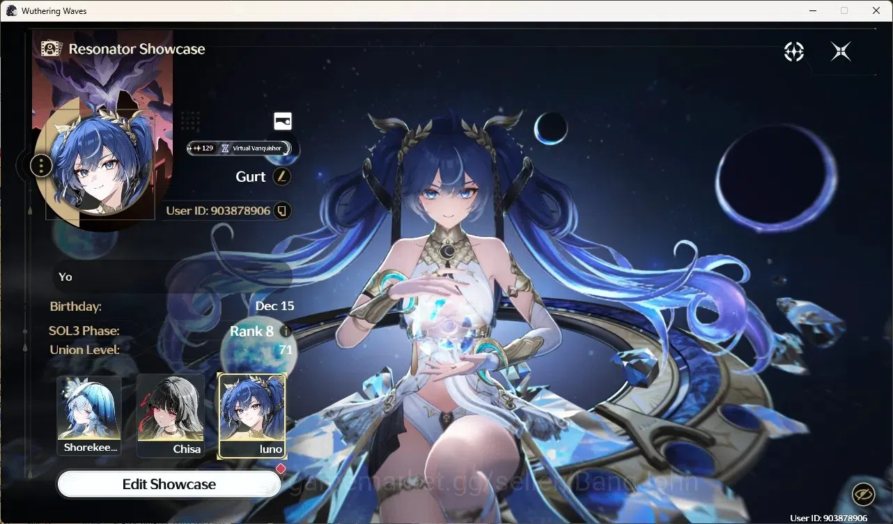 Wuthering Waves Accounts Starter SEA|UL 71|Rank 8|7 Char Limited 1