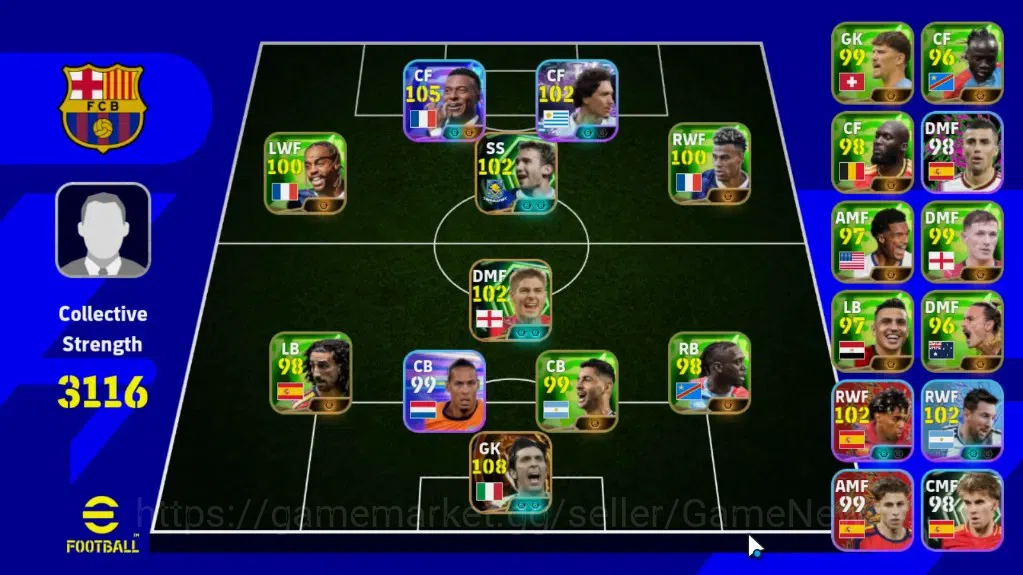 eFootball Accounts Legends & Iconic Players Android|BigTime Gianluigi Buffon,Epic Gerrard,Andriy Shevchenko,ShowTime ICv1 1