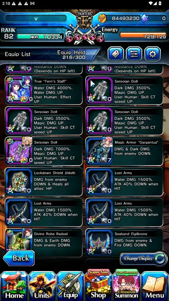 Grand Summoners Accounts End-Game Global|Rank 55|1 SP Art|16 Ascend+6 TW|(Emiya,Saitama,Fern,Jiji,Isliid HP,SS 14