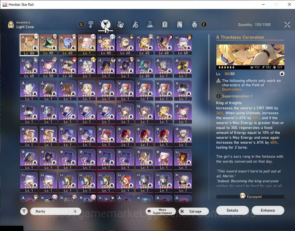 Honkai Star Rail Accounts Asia|TL 64| 6 Limited |Saber E2+Sign,Cerydra,Kafka image 5