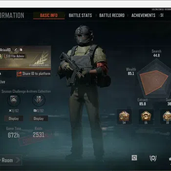 Arena Breakout Accounts High Value MOBILE| LV 30 | SV 21M | CV 16M| Char Skin Night city, Corpo set, Many Skin WP, Check SS