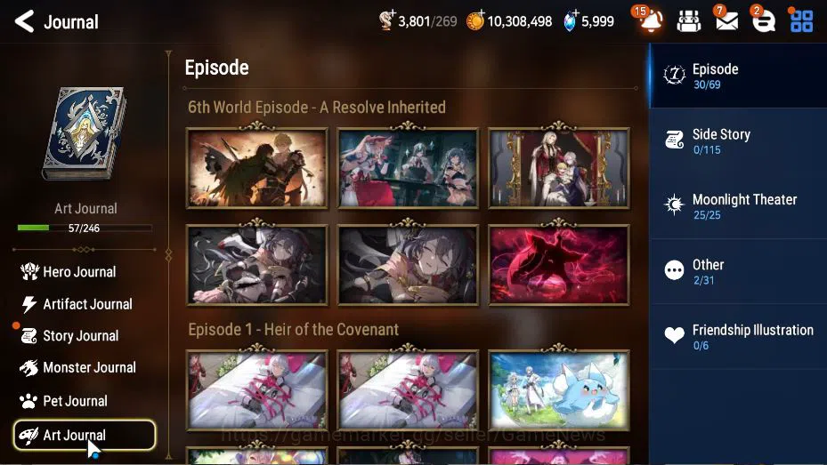 Epic Seven Accounts GLOBAL Unverif|New Era|9ML(Salome,LOTScales,BoRunk image 15