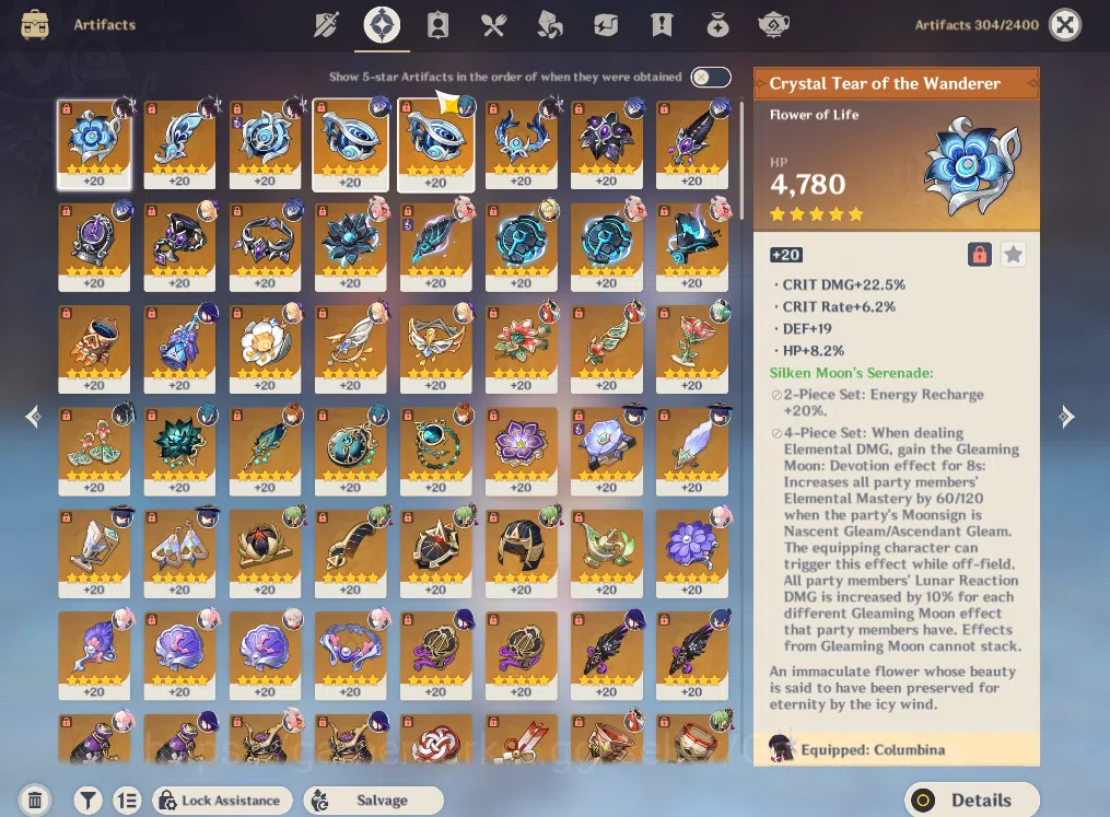 Genshin Impact Accounts ASIA|AR 57|11 Limited+4(*5Weapon)|Flint,Columbina, image 7