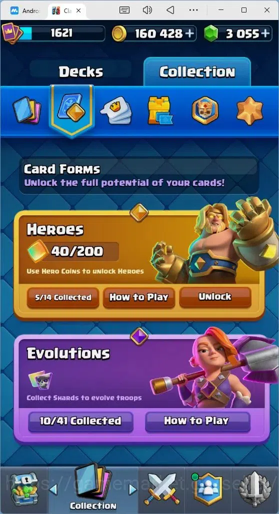 Clash Royale Accounts Mobile |Trophy 12239|7Max Hero Cards|10 EVO Cards| image 14