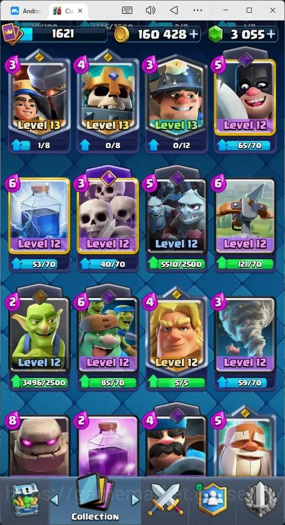 Clash Royale Accounts Mobile |Trophy 12239|7Max Hero Cards|10 EVO Cards| image 8