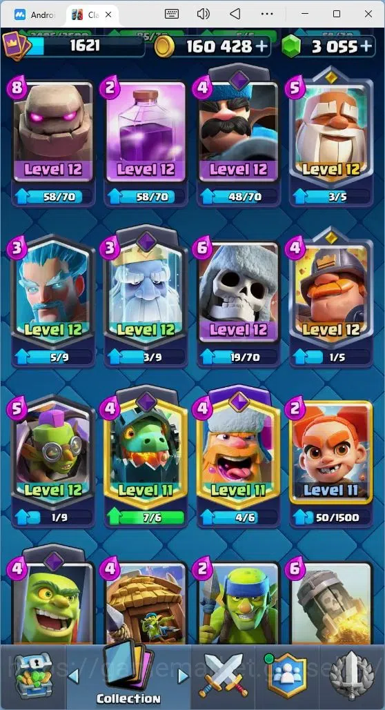 Clash Royale Accounts Mobile |Trophy 12239|7Max Hero Cards|10 EVO Cards| image 9