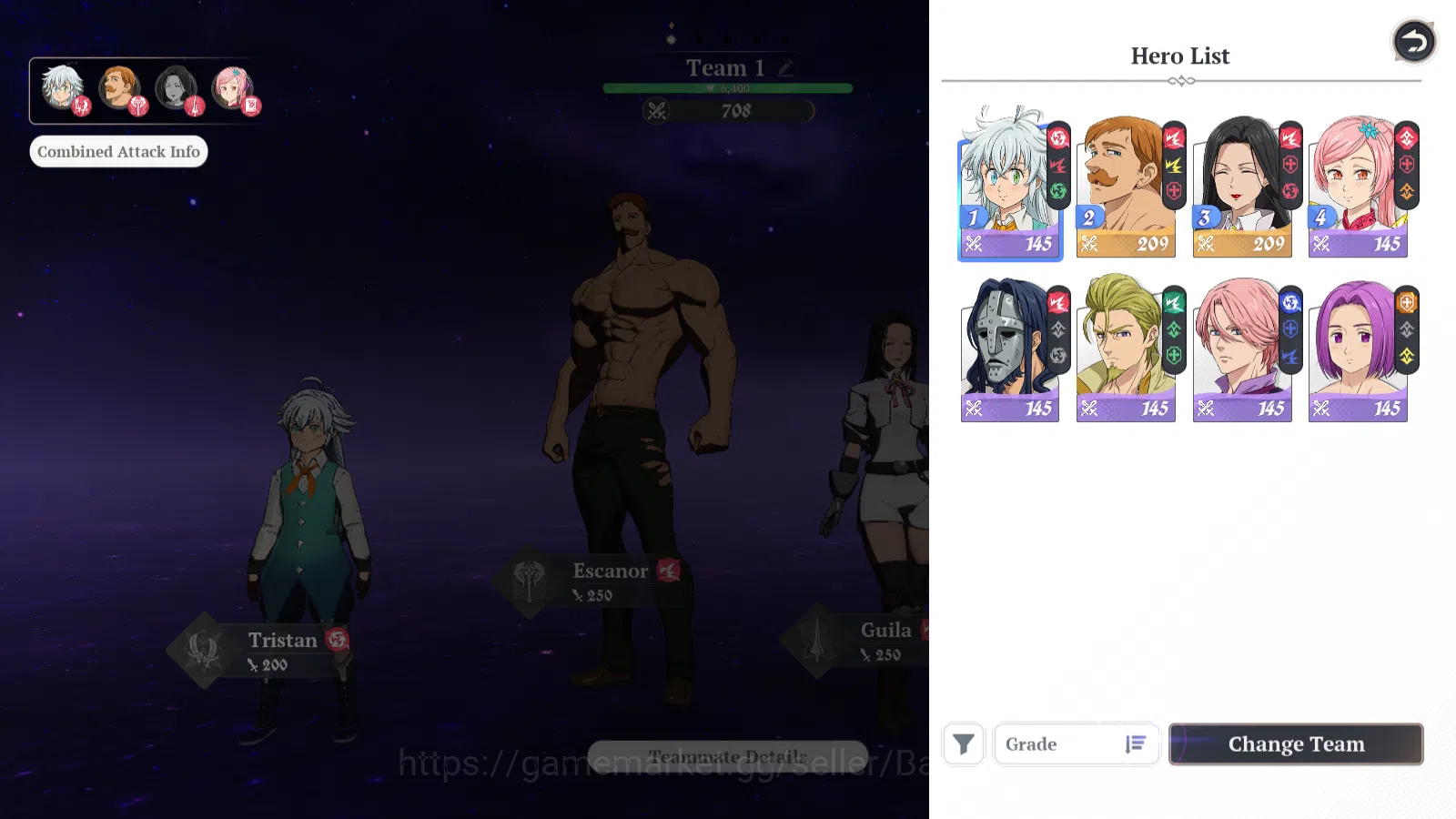 The Seven Deadly Sins: Origin Accounts EUROPE | Fresh Starter Lvl 2 |2 SSR| Escanor, Guil image 5