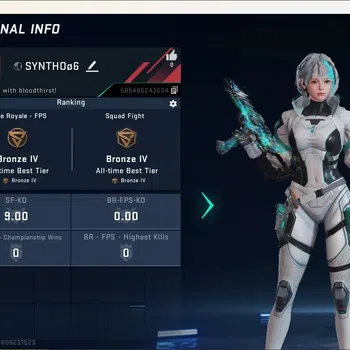 Blood Strike Accounts Collab Skin ASIA|Ultra Melee:ButterflyKnife-Synthwave|1 Collab Gun [AOT]|1 Ultra & 1 Legendary