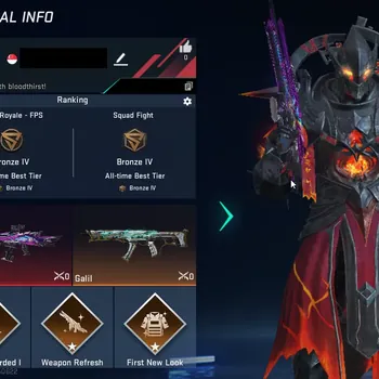 Blood Strike Accounts Starter ASIA|starter|1 eternal:M4A1-Blight's Embrace|1 ultra striker:JET-Flameborne+Galil|EoT