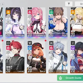 Chaos Zero Nightmare Accounts Global|Lv25|6 SSR [Rossweisse,Hilde,Yuki,Orlea,Tenebria,Luke|7 SR