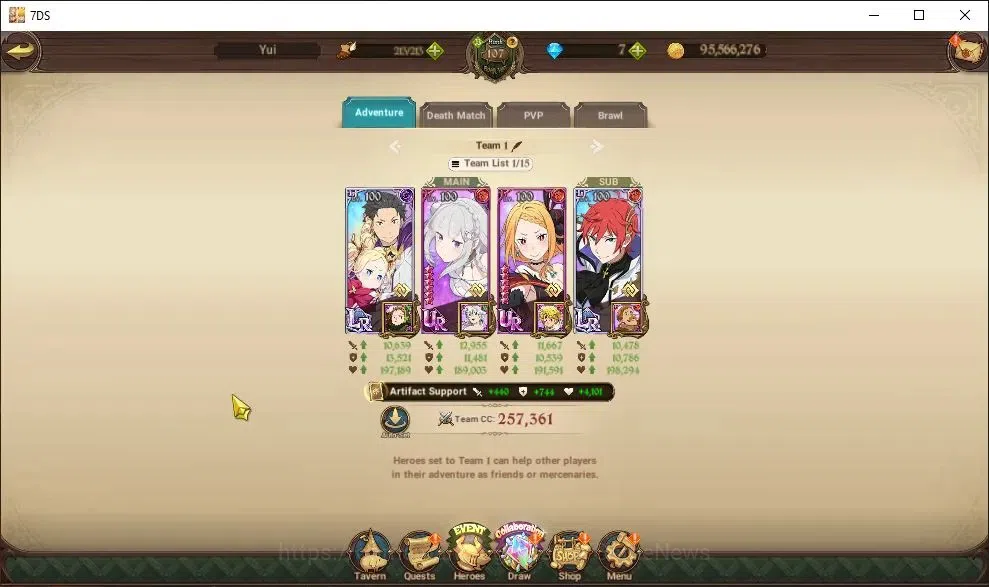 The Seven Deadly Sins: Grand Cross Accounts Endgame Global|4,8M CC|7 LR+11 13