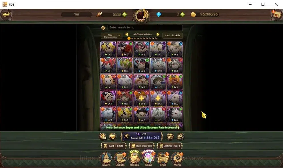 The Seven Deadly Sins: Grand Cross Accounts Endgame Global|4,8M CC|7 LR+11 6