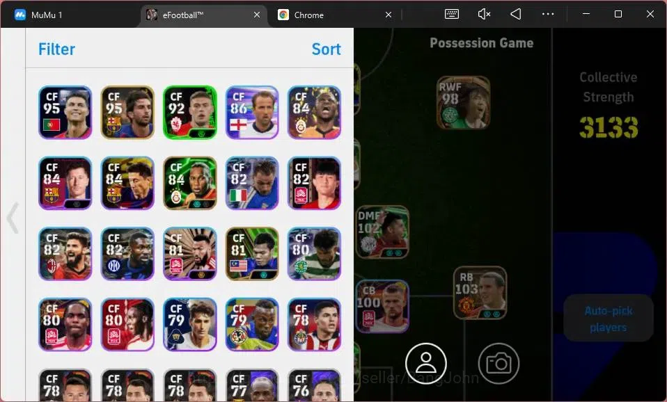 eFootball Accounts Android|PW 3133 |Epic Hazard,Casillas,Beckham,Neym image 1