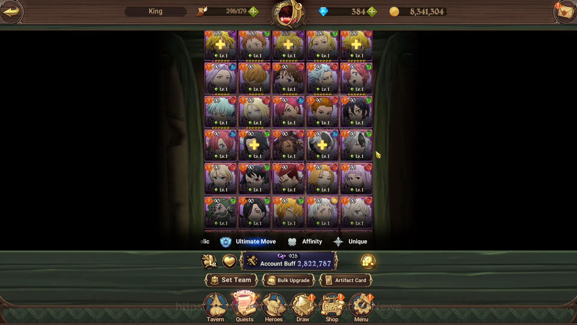 The Seven Deadly Sins: Grand Cross Accounts Midgame Global|2,8M CC|60 L seal|384 DM|4 UR+Collab 4