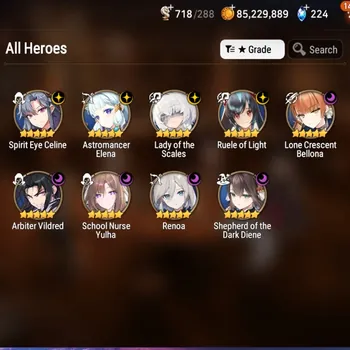 Epic Seven Accounts Starter Global UnVerif|Mor 57|9 ML(Sheperd,School NYulha,Lotscales,Etc)+Full